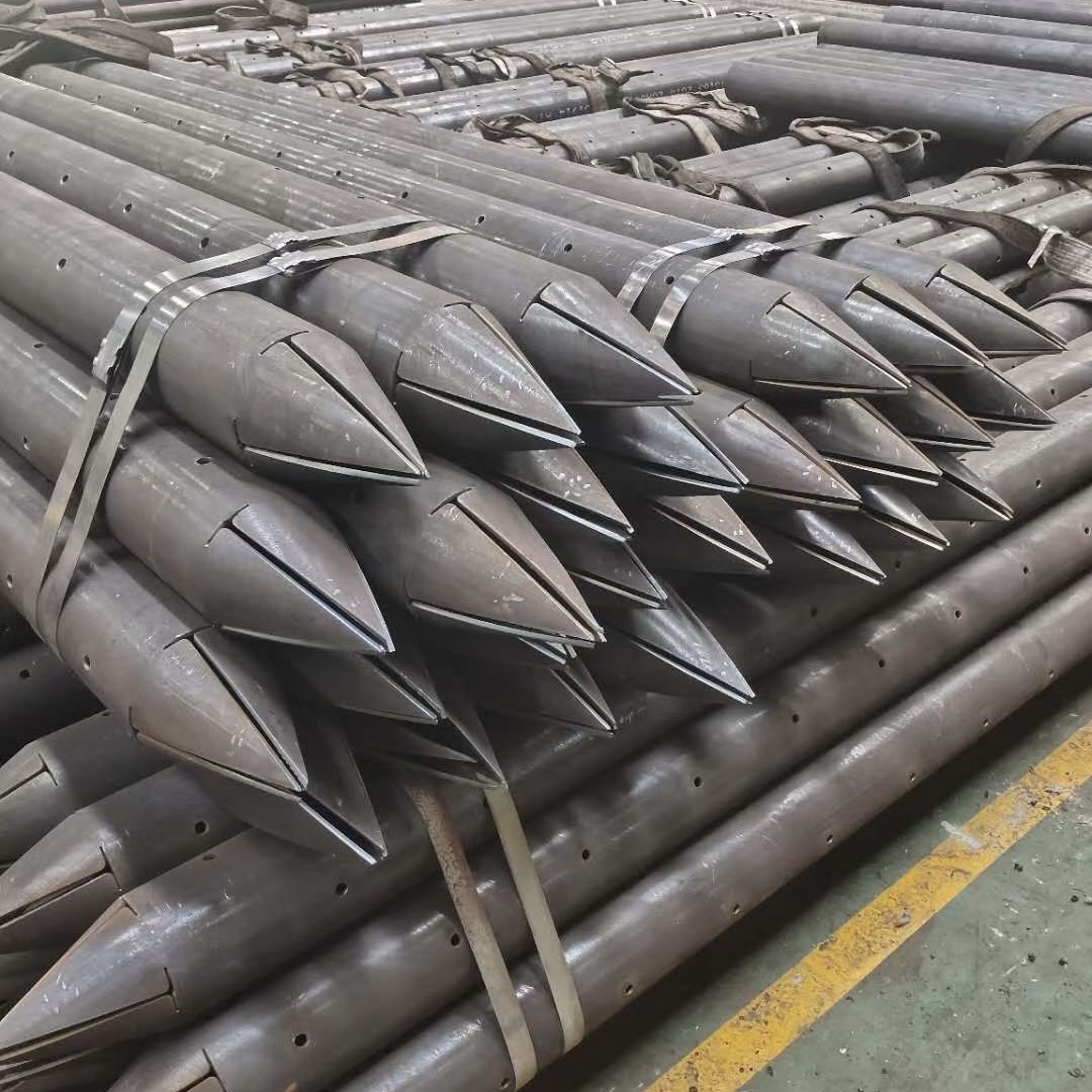 海东108钢花管非标打孔车丝锁尖防腐
